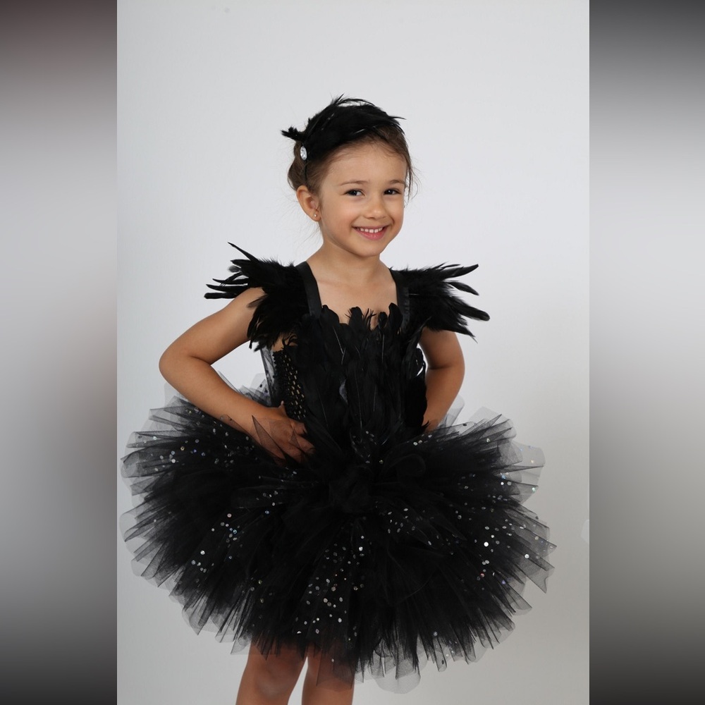 Elegant Black Swan Kids Costume size 2-3